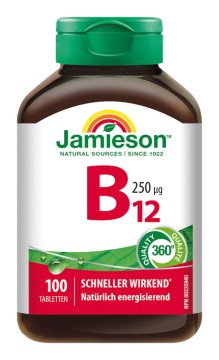 Jamieson B12 Cobalamin 250 mcg 100 Tbl.