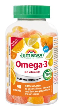 Jamieson Omega-3 Gummies Kaupastillen mit Pektin 90 Kps.