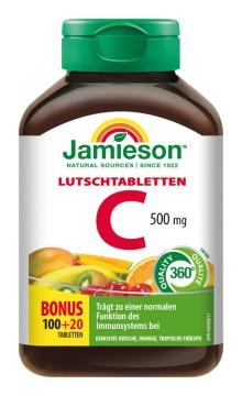 Jamieson Vitamin C 500 mg Frucht-cocktail 120 Tbl.