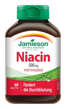 Jamieson Niacin 500 mg with Inositol 60 Tbl.