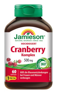 Jamieson Cranberry Komplex 500 mg 60 Kps.