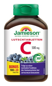 Jamieson Vitamin C 500 mg wilde Heidelbeeren 120 Tbl.