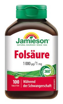 Jamieson Folsäure 1000 mcg/1 mg 100 Tbl.