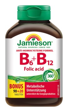 Jamieson B6 + B12 und Folsäure 110 Tbl.